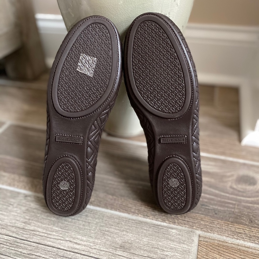 Tory Burch Quilted Minnie Leather Ballet Flats - Picture 8 of 10